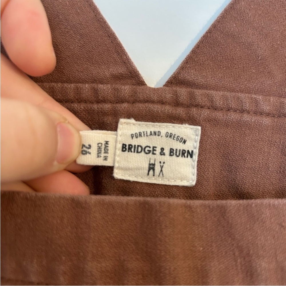 BRIDGE & BURN ROSCOE OVERALL - TERRACOTTA
high waist wide leg Sz 26 overall - Picture 7 of 12